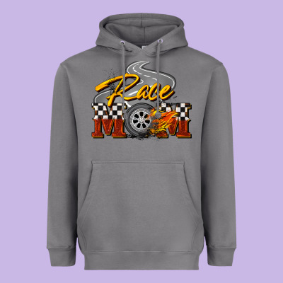 Race Mom Mother's Day Heavyweight Hoodie Designed By Fadigitalartstudio