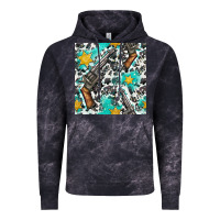 Cloud Black Western Gun And Sheriff Stars With Cowhide Seamless Pattern Vintage Hoodie - BundleAndBundleShop