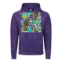 Cloud Purple Western Gun And Sheriff Stars With Cowhide Seamless Pattern Vintage Hoodie - BundleAndBundleShop