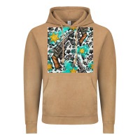 Vintage Camel Western Gun And Sheriff Stars With Cowhide Seamless Pattern Vintage Hoodie - BundleAndBundleShop