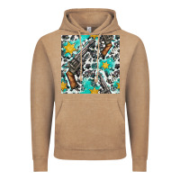 Vintage Coffee Western Gun And Sheriff Stars With Cowhide Seamless Pattern Vintage Hoodie - BundleAndBundleShop