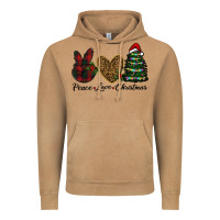 Peace Love Christmas Vintage Hoodie | Teevron