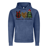 Vintage Denim peace love christmas Vintage Hoodie - RanaPortraitStore