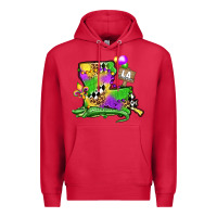 Cardinal louisiana map alligator mardi gras olivia Premium Hoodie - OliviaCreatesArt