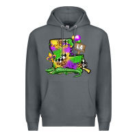Rock louisiana map alligator mardi gras olivia Premium Hoodie - OliviaCreatesArt
