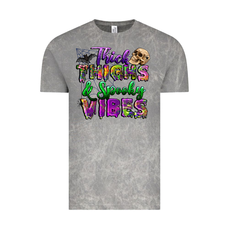 Thick Thighs And Spooky Vibes Vintage Tee by BundleAndBundleShop | Teevron
