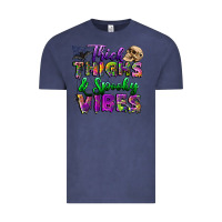 Vintage Denim thick thighs and spooky vibes Vintage Tee - BundleAndBundleShop