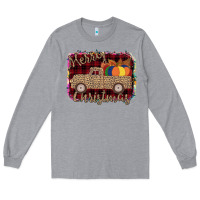 Heather Grey Merry Christmas Truck Long Sleeve Tee - Bettercallsaul