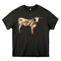 Asphalt Texas Longhorn Heifer Heavy Core Tee - LillyAllenDesigns