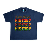 Navy i am black history Urban Heavy Tee - LillyAllenDesigns
