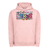 Pigment Salmon easter nurse Urban Hoodie - CowhideDigitalArt