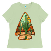 Matcha desert cactus arrowhead Ladies Tee - Jasminsmagicworld