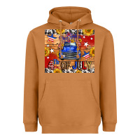 Meerkat Fourth Of July Truck Heavyweight Hoodie - FaDigitalArtStudio