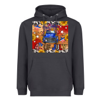 Smoke Fourth Of July Truck Heavyweight Hoodie - FaDigitalArtStudio