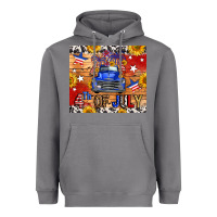 Storm Fourth Of July Truck Heavyweight Hoodie - FaDigitalArtStudio