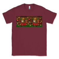 Burgundy Oh Holy Night Classic Tee - BundleAndBundleShop