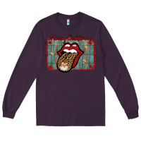 Plum Merry Christmas Lips Santa Long Sleeve Tee - Bettercallsaul