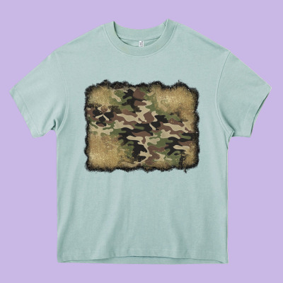 Camouflage Glitter Background Heavy Core Tee Designed By Jasminsmagicworld