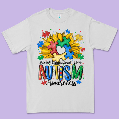 Accept Understand Love Awareness Premium Tee Designed By Maliassmallbusiness