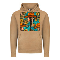 Vintage Camel Western Girl Hair Clasp And Sunflower With Leopard And Glitter Seamles Vintage Hoodie - BundleAndBundleShop
