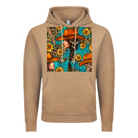 Vintage Coffee Western Girl Hair Clasp And Sunflower With Leopard And Glitter Seamles Vintage Hoodie - BundleAndBundleShop
