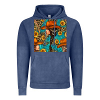Vintage Denim Western Girl Hair Clasp And Sunflower With Leopard And Glitter Seamles Vintage Hoodie - BundleAndBundleShop