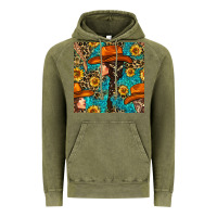 Vintage Olive Western Girl Hair Clasp And Sunflower With Leopard And Glitter Seamles Vintage Hoodie - BundleAndBundleShop