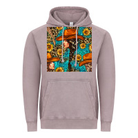 Vintage Zinc Western Girl Hair Clasp And Sunflower With Leopard And Glitter Seamles Vintage Hoodie - BundleAndBundleShop