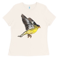 Bone Flying American Goldfinch Ladies Tee - LillyAllenDesigns