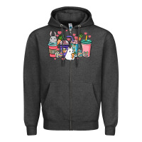Charcoal Heather Easter Day coffee drink Zipper Hoodie - HowdyJamesFarm