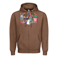 Chestnut Easter Day coffee drink Zipper Hoodie - HowdyJamesFarm