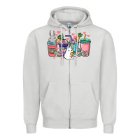 Dove Grey Easter Day coffee drink Zipper Hoodie - HowdyJamesFarm