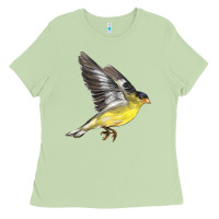 Matcha Flying American Goldfinch Ladies Tee - LillyAllenDesigns