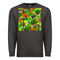 Smoke St. Patrick's Donkey With Shamrock Seamless Premium Sweatshirt - FaDigitalArtStudio