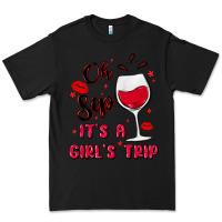 Black oh sip it's a girl's trip Premium Tee - MaliasSmallBusiness