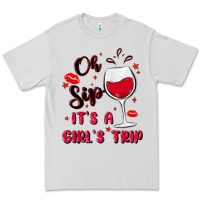 Dove Grey oh sip it's a girl's trip Premium Tee - MaliasSmallBusiness