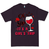 Plum oh sip it's a girl's trip Premium Tee - MaliasSmallBusiness