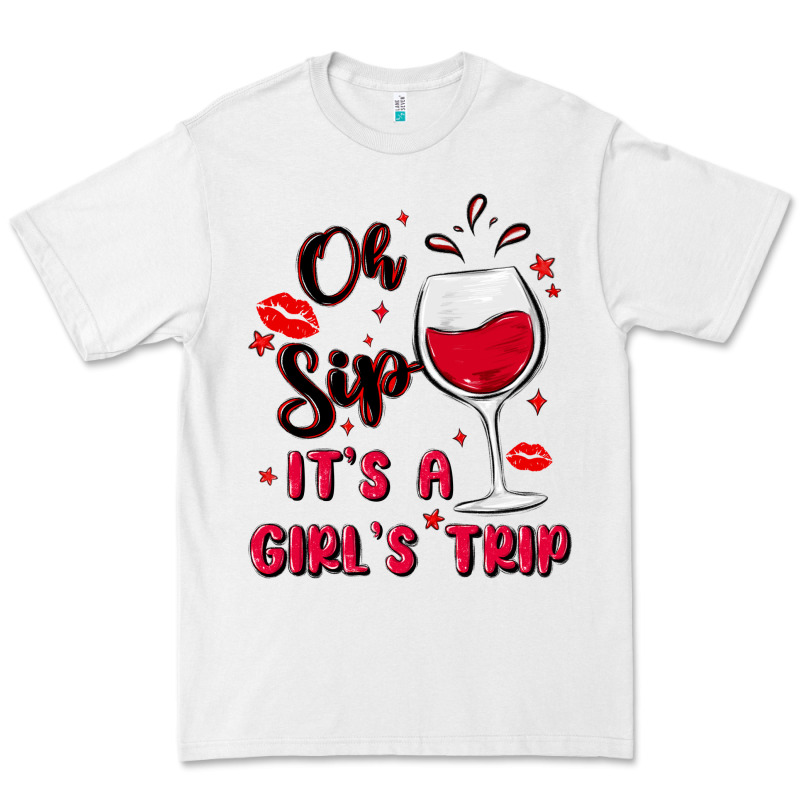 Oh Sip It's A Girl's Trip Premium Tee by MaliasSmallBusiness | Teevron