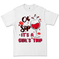 White oh sip it's a girl's trip Premium Tee - MaliasSmallBusiness
