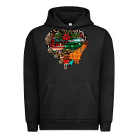 Pigment Black festive western christmas heart Urban Hoodie - CowhideDigitalArt