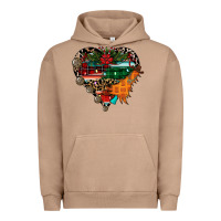 Pigment Burro festive western christmas heart Urban Hoodie - CowhideDigitalArt