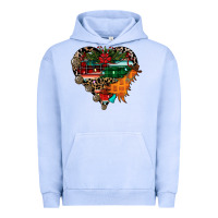 Pigment Grape Ice festive western christmas heart Urban Hoodie - CowhideDigitalArt