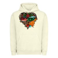 Pigment Pistachio festive western christmas heart Urban Hoodie - CowhideDigitalArt
