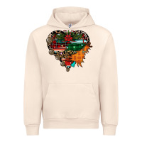 Sandshell festive western christmas heart Urban Hoodie - CowhideDigitalArt
