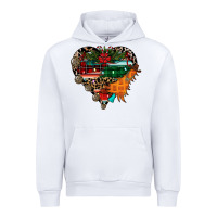 White festive western christmas heart Urban Hoodie - CowhideDigitalArt