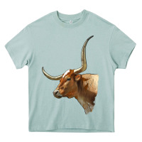 Arona Texas Longhorn Cow Face Heavy Core Tee - LillyAllenDesigns