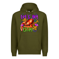 Army Green let's get cray with crawfish olivia Premium Hoodie - OliviaCreatesArt