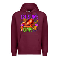 Burgundy let's get cray with crawfish olivia Premium Hoodie - OliviaCreatesArt