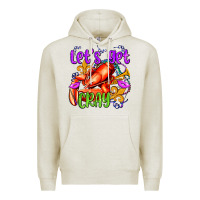 Oatmeal Heather let's get cray with crawfish olivia Premium Hoodie - OliviaCreatesArt