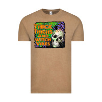 Vintage Coffee thick thighs and witch vibes Vintage Tee - JahusDesignShop